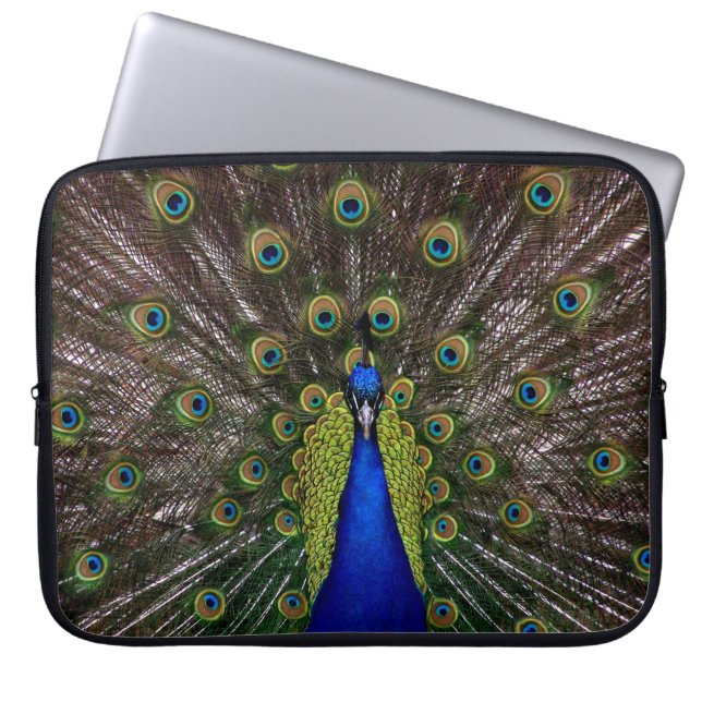 Proud Peacock laptop sleeves (Front)