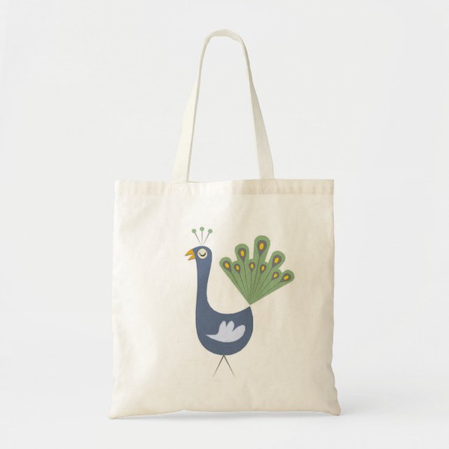 Proud Peacock Tote Bag (Front)