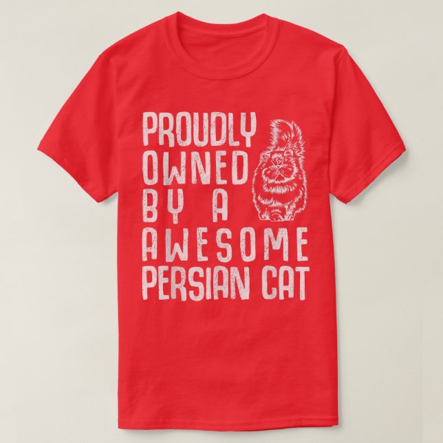 Proud Persian Cat  T-Shirt (Design Front)