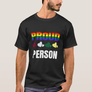 Proud Person Lgbt Flag Lgbt Pride Clothing Men Wom T-Shirt