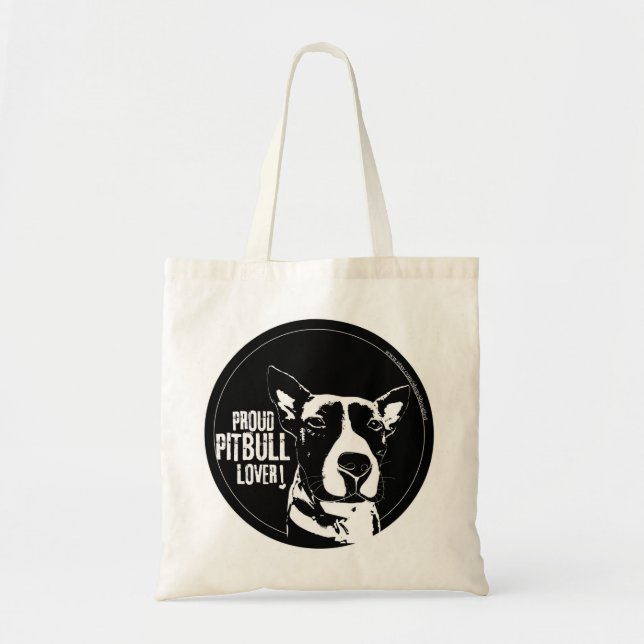 PROUD PITBULL LOVER TOTE BAG (Front)