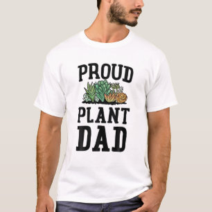 Proud Plant Dad Happy Father's Day Vintage T-Shirt