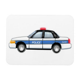 Proud Police Car Magnet