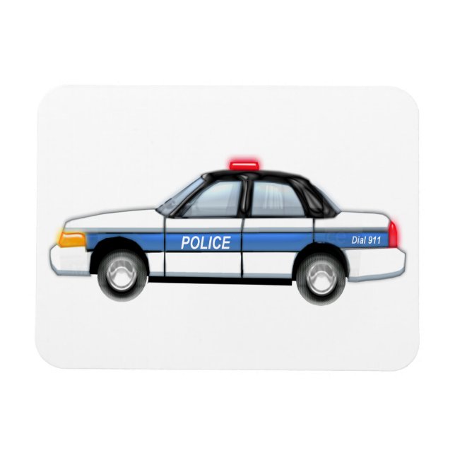 Proud Police Car Magnet (Horizontal)