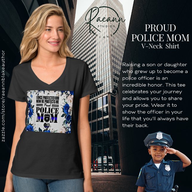 Proud Police Mum T-Shirt (Creator Uploaded)