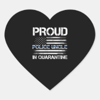 Proud Police Uncle In Quarantine US Flag Police