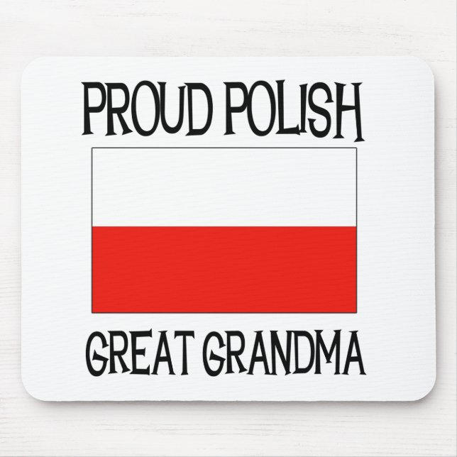 Proud Polish Great Grandma Mouse Pad (Front)