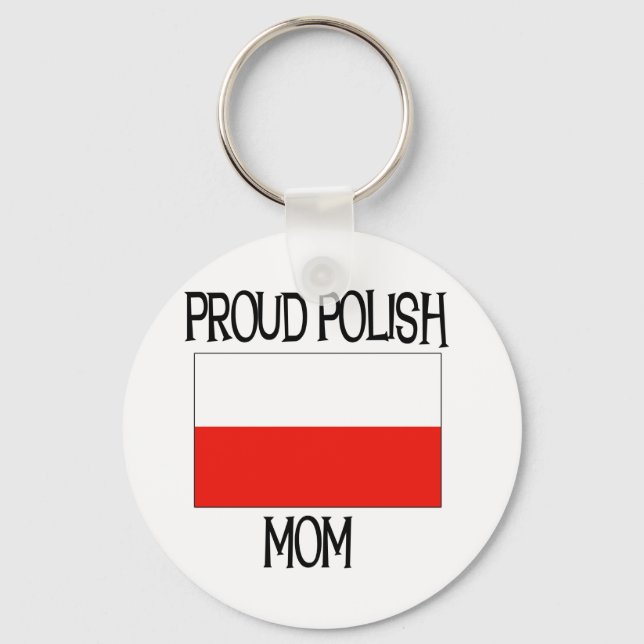 Proud Polish Mum Key Ring (Front)