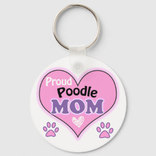 Proud Poodle Mum Key Ring
