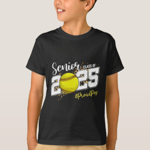 Proud Pop Of A 2025 Senior Softll Graduation T-Shirt