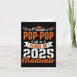 Proud Pop-pop Of A Cl Of 2025 Graduate Senior Grad Card