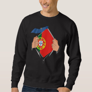 Proud Portuguese Portugal Flag Sweatshirt