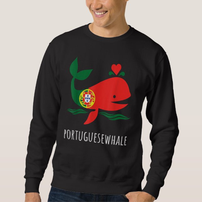 Proud Portuguese Portugal Flag Sweatshirt (Front)