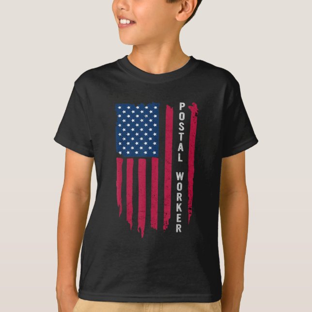 Proud Postal Worker Postmaster Us Post Service Mem T-Shirt (Front)