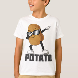 Proud Potato Dabbing Wearing Sunglasses Groovy T-Shirt