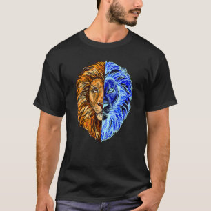 Proud Powerful Lion Leo Astrology Head Pride Big C T-Shirt