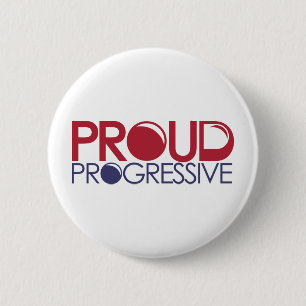 Proud Progressive 6 Cm Round Badge