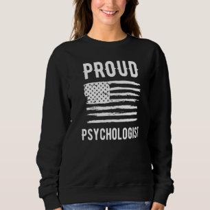 Proud Psychologist Profession American Flag Premiu Sweatshirt