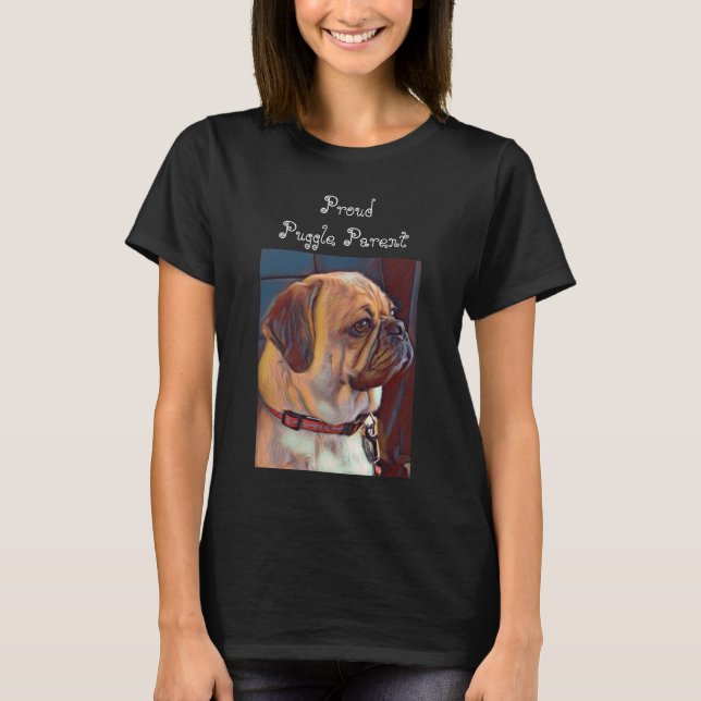 Proud Puggle Parent T-Shirt (Front)