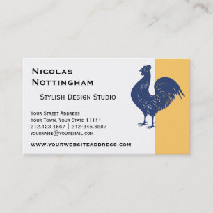Proud Purple Rooster Business Card