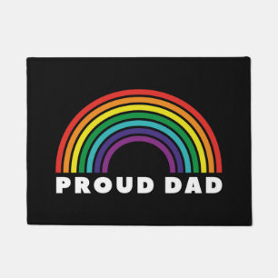 Proud Rainbow Dad Doormat