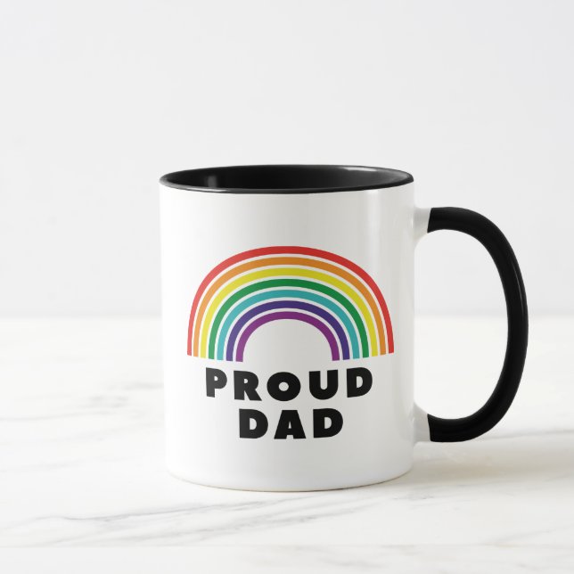 Proud Rainbow Dad Mug (Right)
