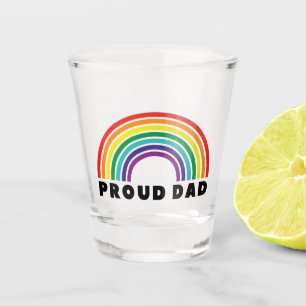 Proud Rainbow Dad Shot Glass