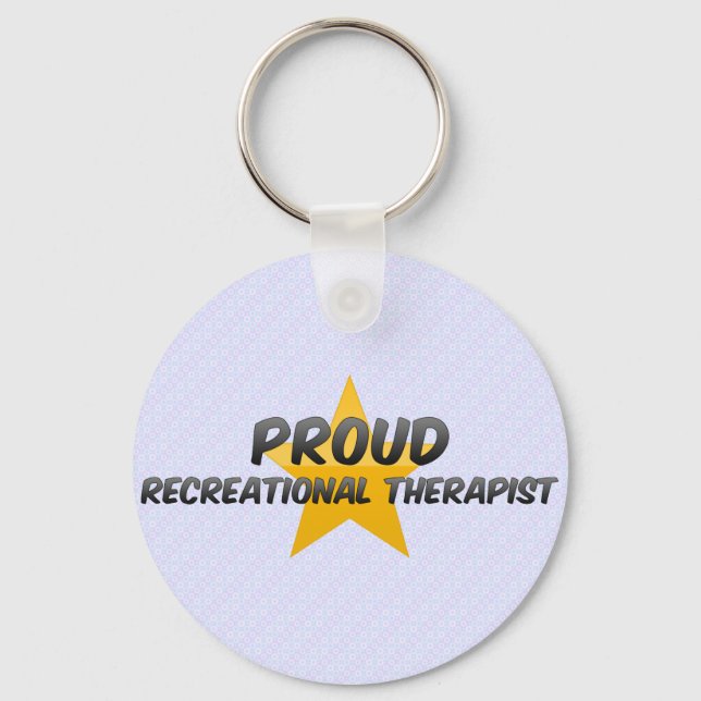 Proud Recreational Therapist Key Ring (Front)