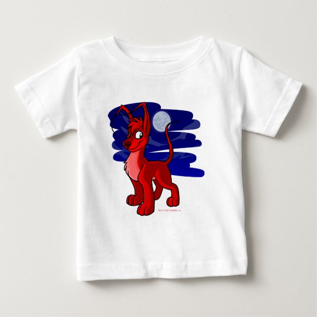 Proud red Gelert by moonlight Baby T-Shirt (Front)