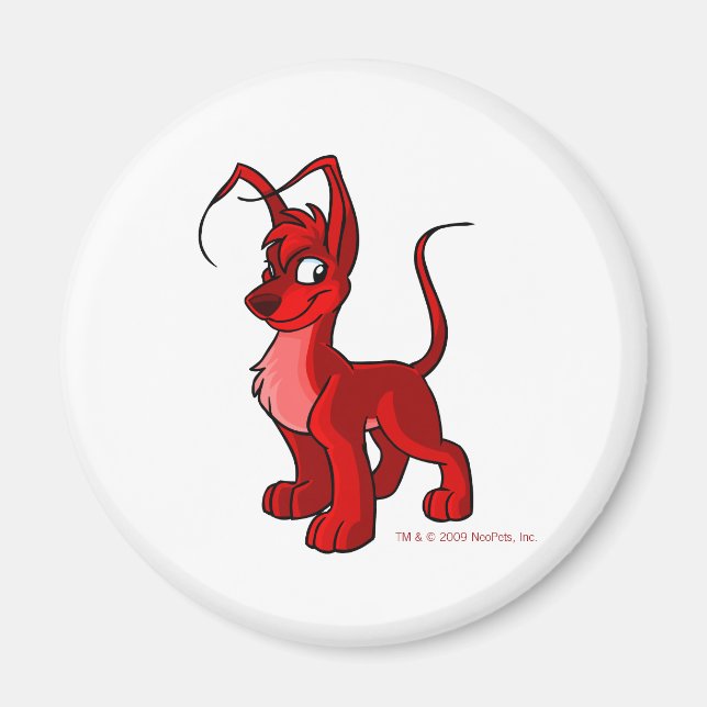 Proud red Gelert Magnet (Front)