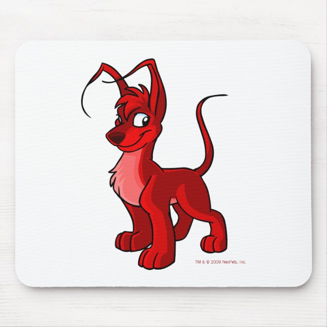 Proud red Gelert Mouse Pad (Front)