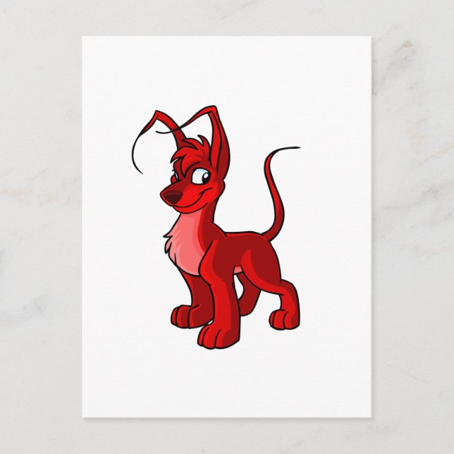Proud red Gelert Postcard (Front)