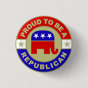Proud Republican 3 Cm Round Badge
