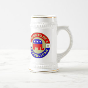Proud Republican Beer Stein