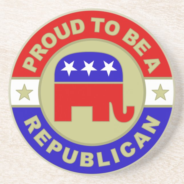 Proud Republican Coaster (Front)