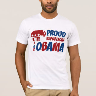 Proud Republican For Obama T-Shirt