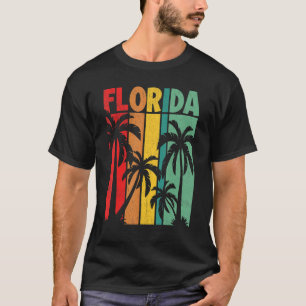 Proud Retro Florida Vintage Palm Tree Women Men Ki T-Shirt