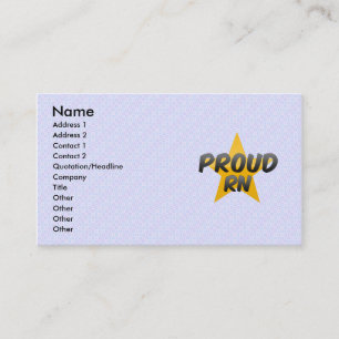 Proud Rn Business Card