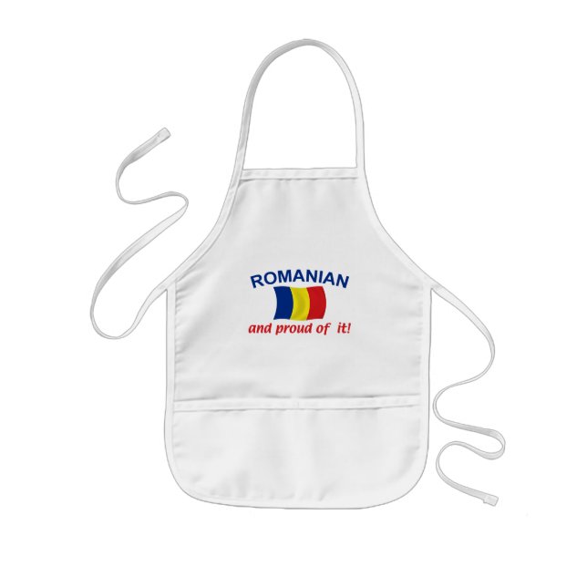 Proud Romanian Kids Apron (Front)