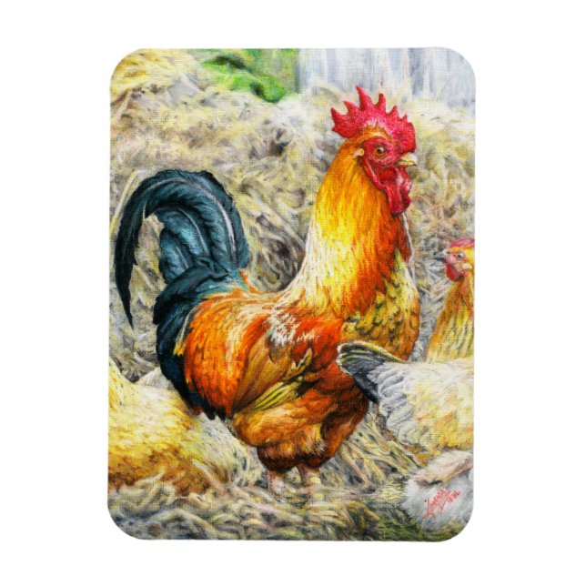 Proud Rooster Magnet (Vertical)
