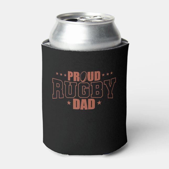Proud Rugby Dad Football Sport Spieler Can Cooler (Can Front)