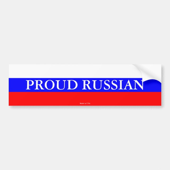 Proud Russian Bumper Sticker (Front)