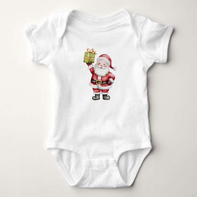 Proud Santa Baby Bodysuit (Front)