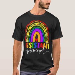 Proud School Assistant Principal Rainbow Gifts T-Shirt