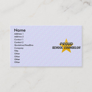 Proud School Counsellor Business Card