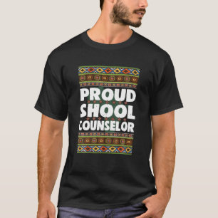 Proud School Counsellor Gift American African Guid T-Shirt