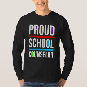 Proud School Counselor Africa Pride Black History  T-Shirt