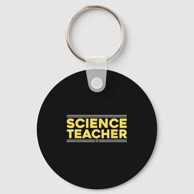 Proud Science Teacher Physics Nerd Back To School  Key Ring (Front)