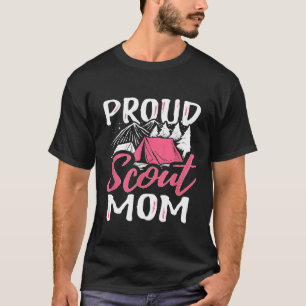 Proud Scout Mum Scouting Den Leader Cub Camping Tr T-Shirt