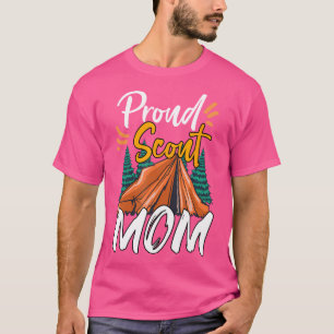 Proud Scout Mum Scouting The Leader Cub Camping T-Shirt